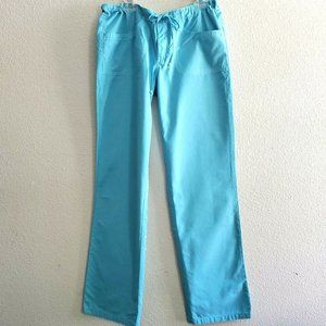 NWT Hering Basics wide leg beach cotton drawstring pants,blue,sz.S